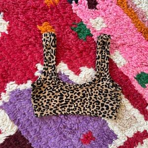 ARQ Leopard Wide Strap Bra